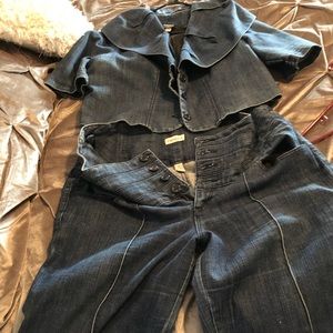 2 pc denim set